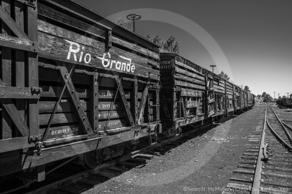 Rebuilt 26, Cumbres & Toltec Railyard, Chama, NM | Black & White Fine Art Photography Print for Sale | Chronoscope Pictures