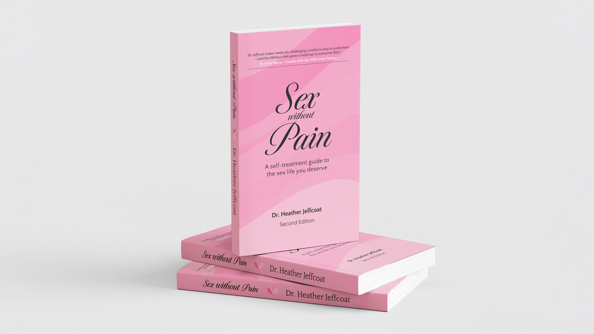 Sex Without Pain book design stacked