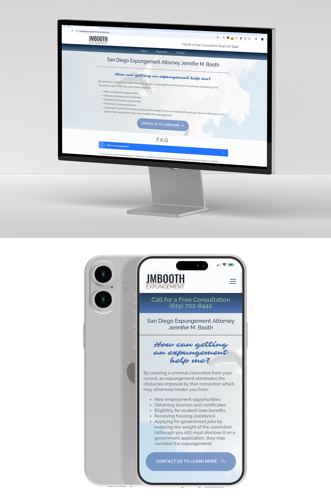 San Diego Expungement Attorneymobile and desktop site views
