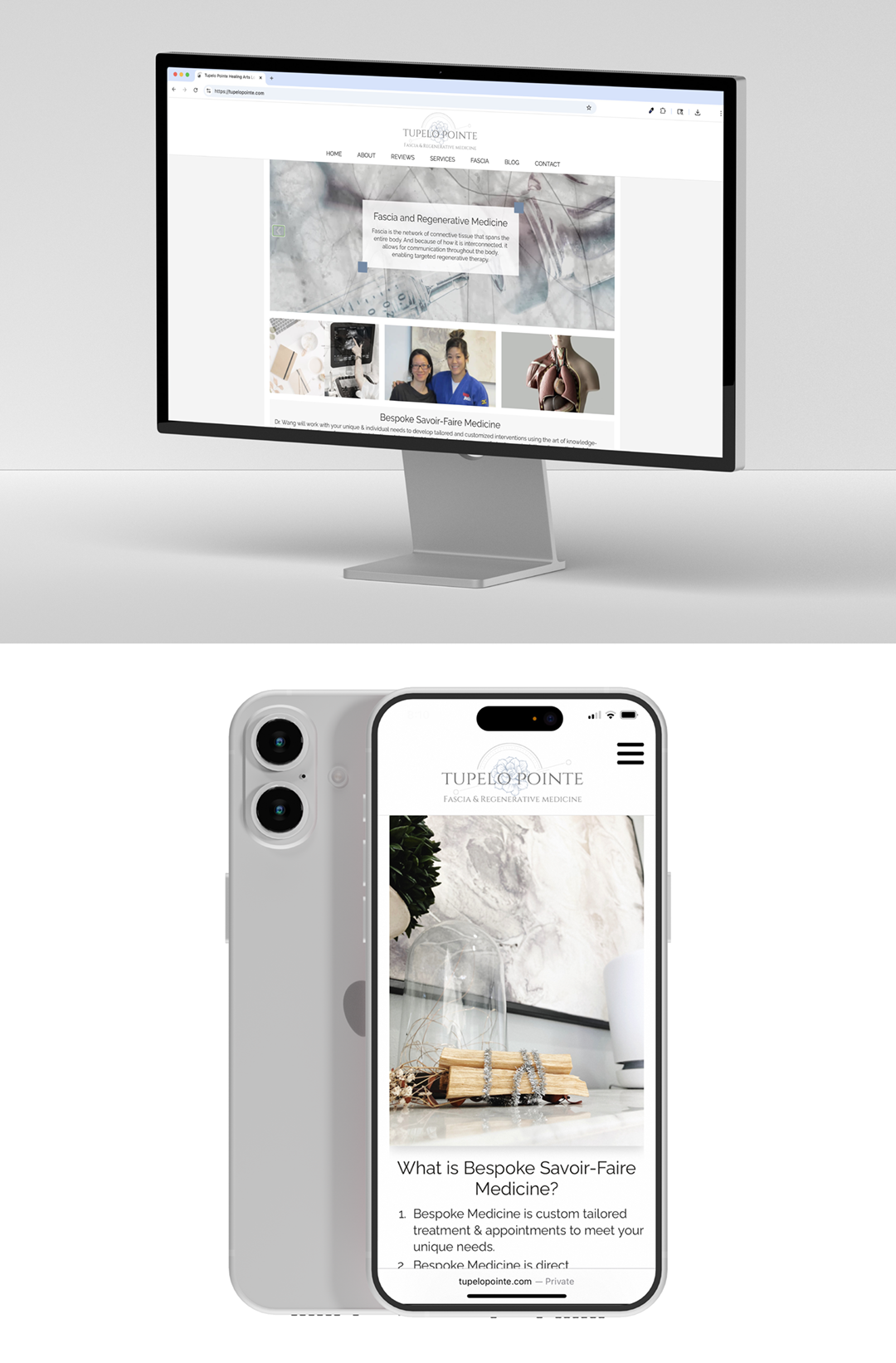 mobile and desktop site views